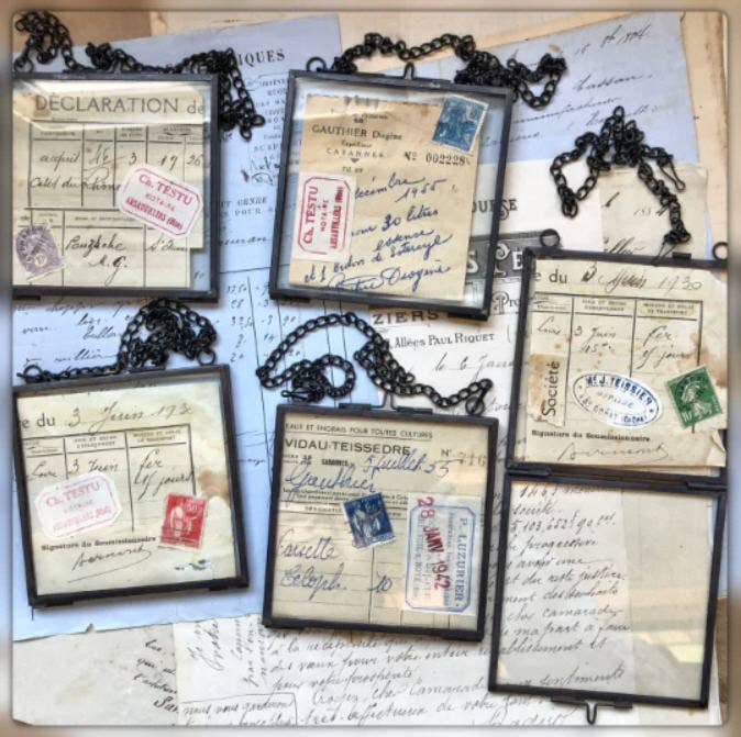 4" x 4" Black Zink Glass Frame