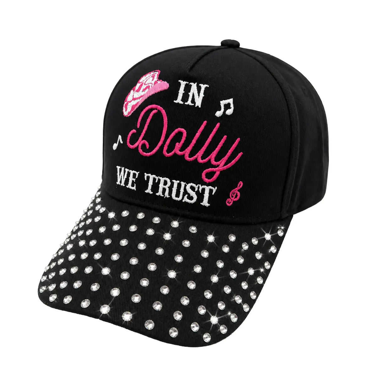 In Dolly We Trust Cap - Rhinestones