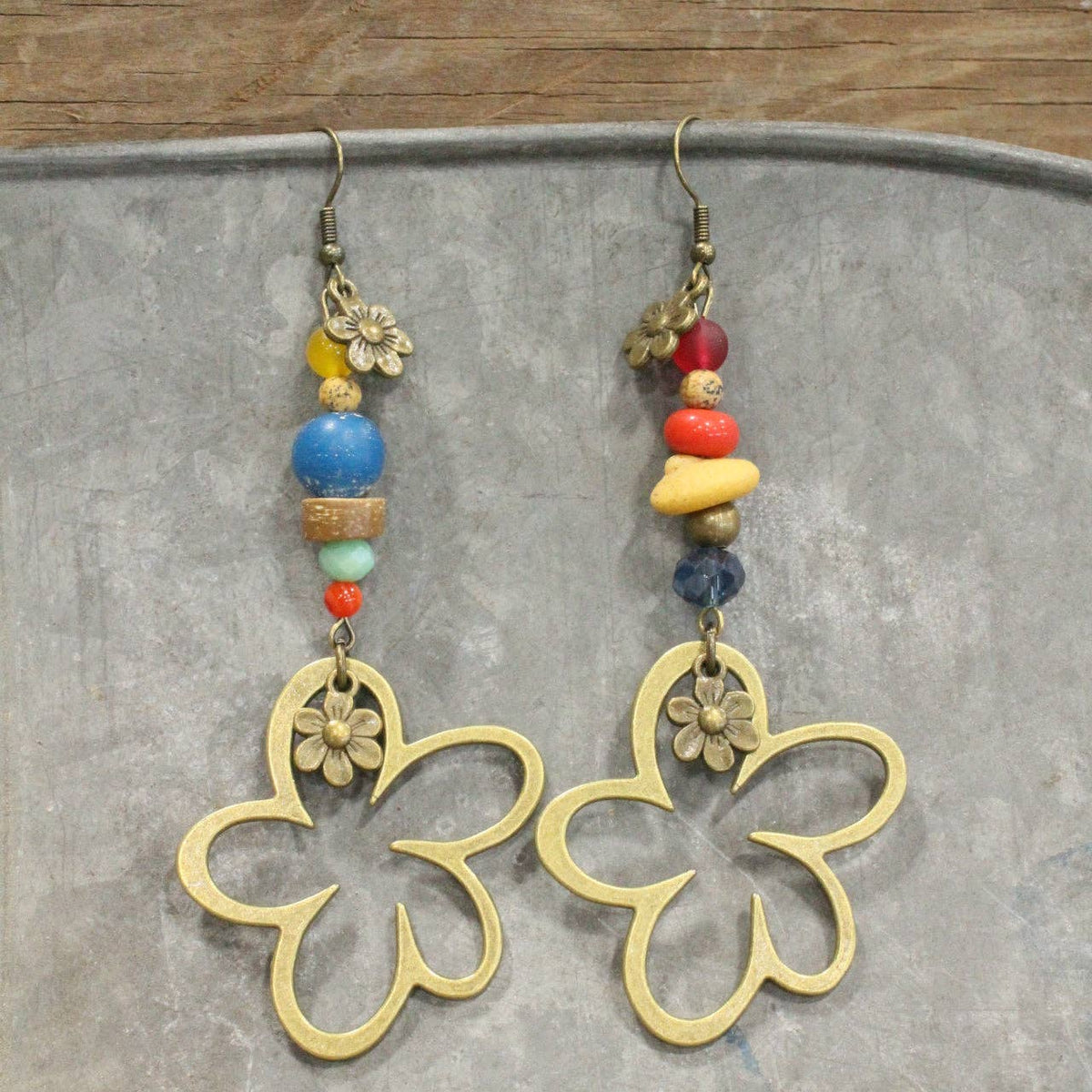 Fun In the Sun Flower Drop Earrings