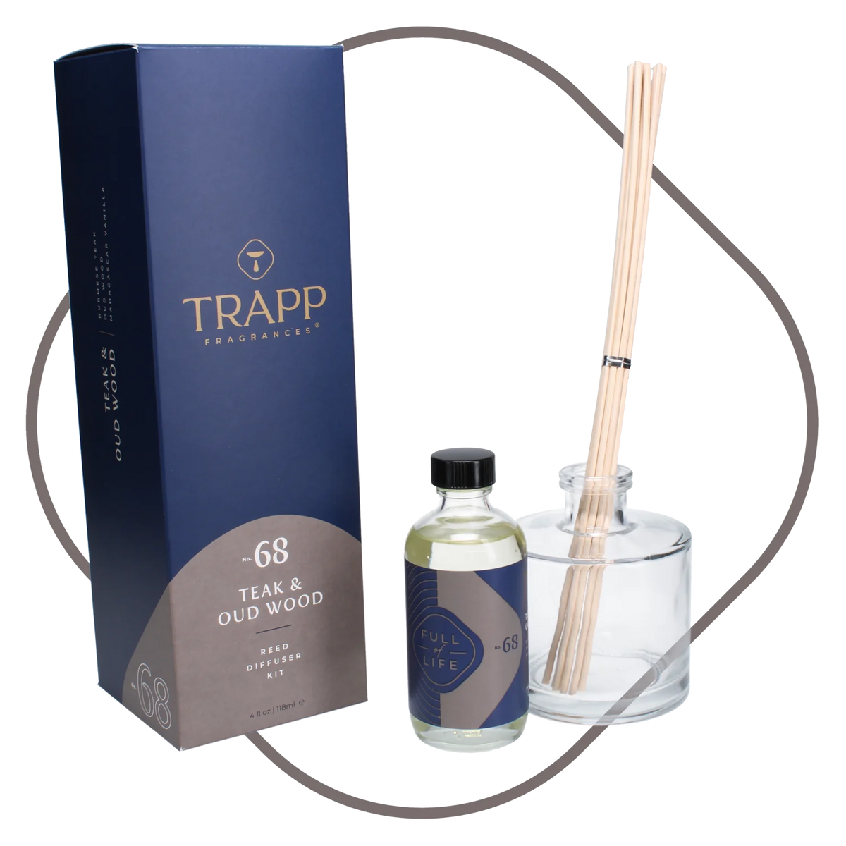 Teak &amp; Oud Wood Candle