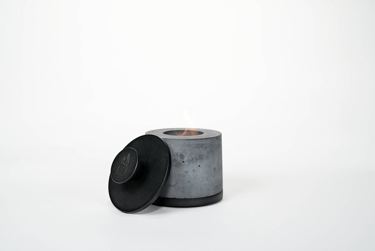 FLIKRFIRE® Table Top Fireplace: Black/Round