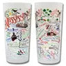 Mississippi Frosted Drinking Glass/ (Set of 2)
