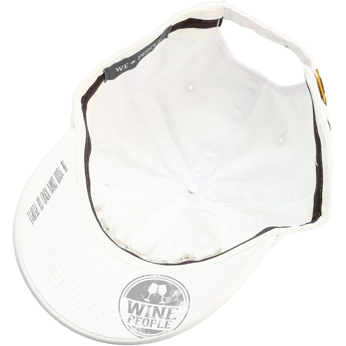 Wine People - White Adjustable Hat