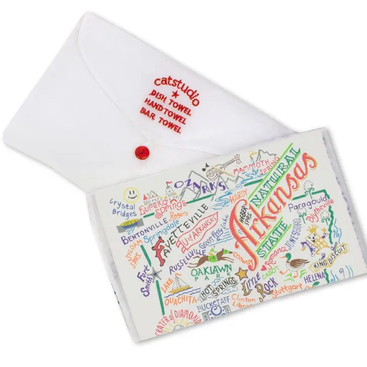 Dish Towels - Framed Embroidery Rick-Rack  (ALL AREAS)