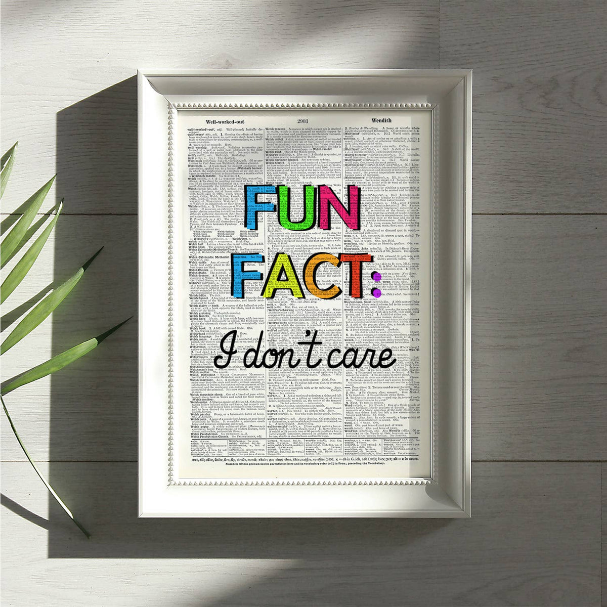 Art Print | Dictionary Page | Vintage | Fun Fact