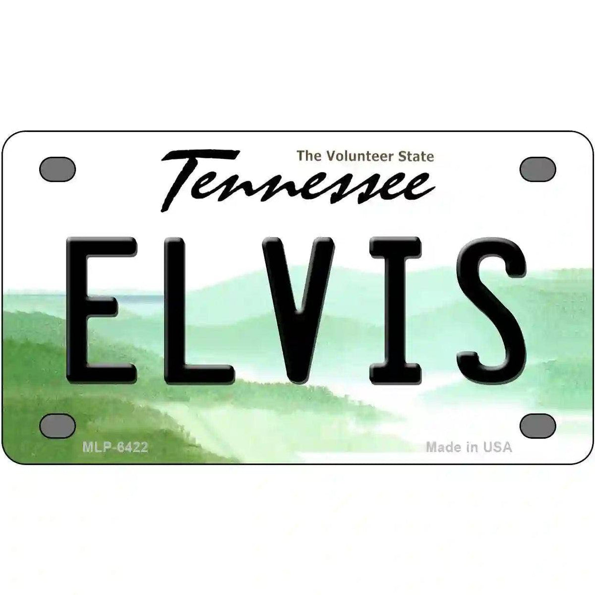 Elvis Tennessee Novelty Metal License Plate