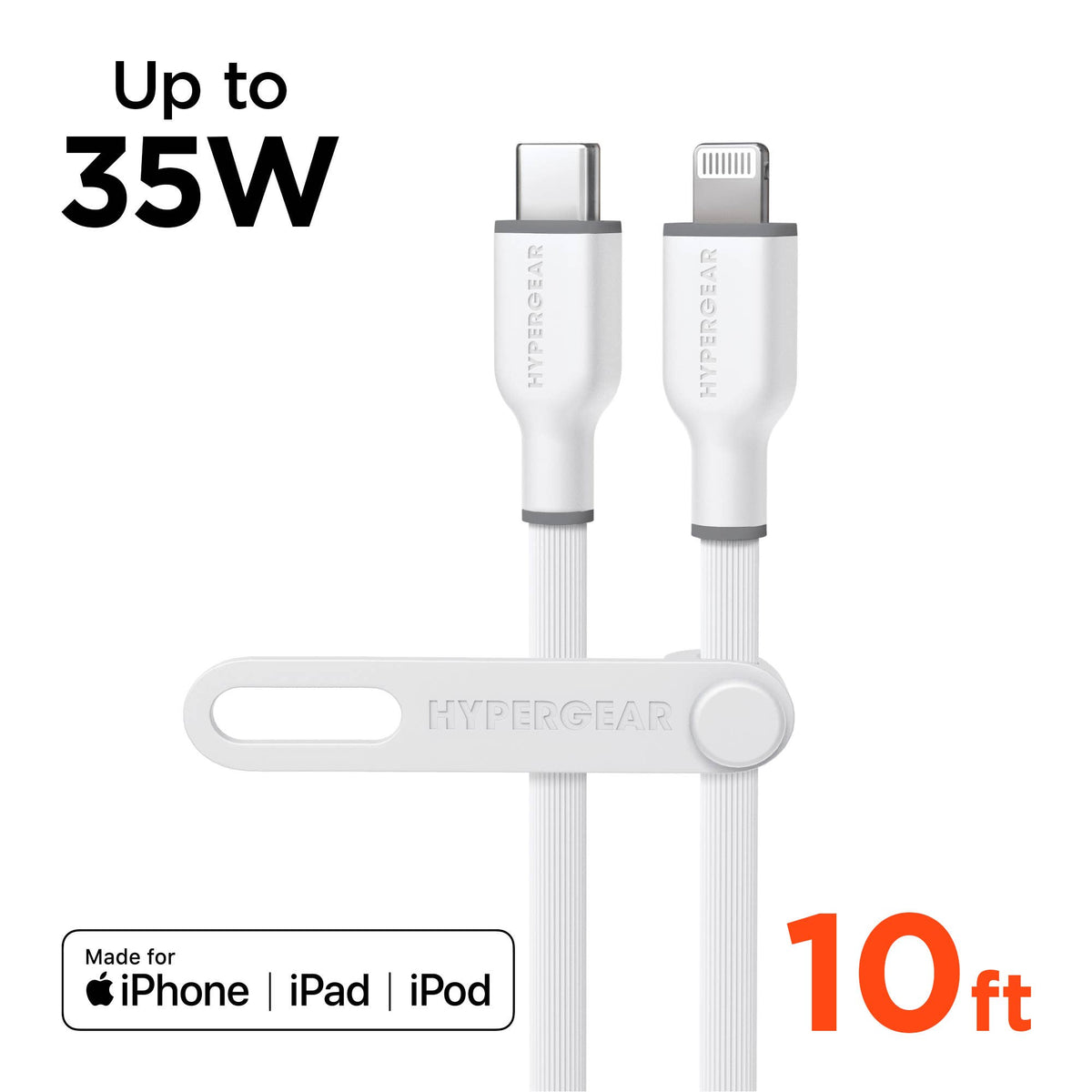 FlexiPro USB-C to Lightning Soft-Touch FastCharge Cable 10ft