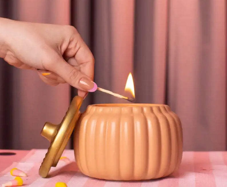 Limited Edition Pumpkin 3-Wick 18 oz Candle Set