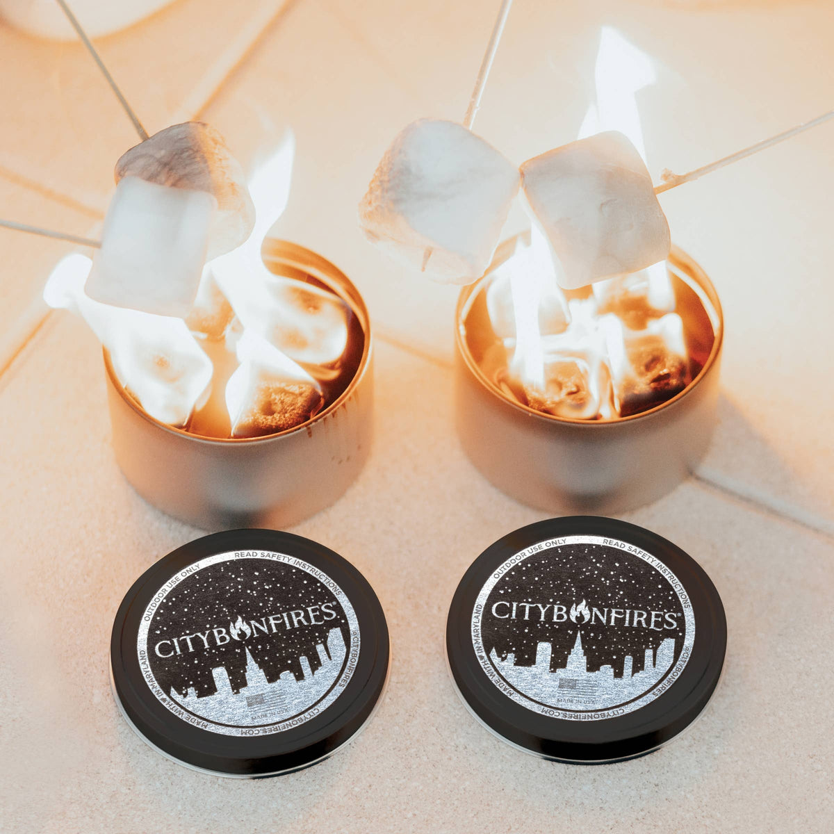 S'mores Family Pack – 2 City Bonfires + S'mores Kit for 8