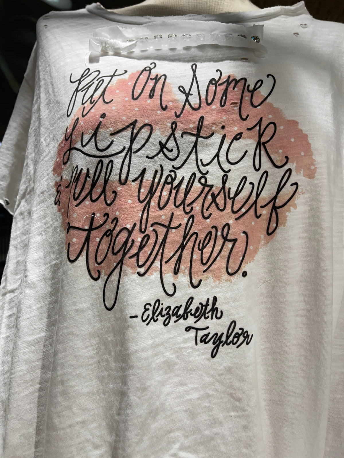 Lipstick Tattered Shirt: