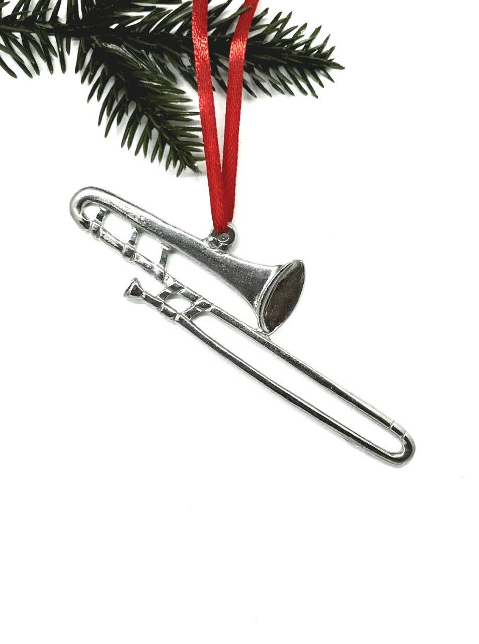 Handmade Music Christmas Ornament - Trombone