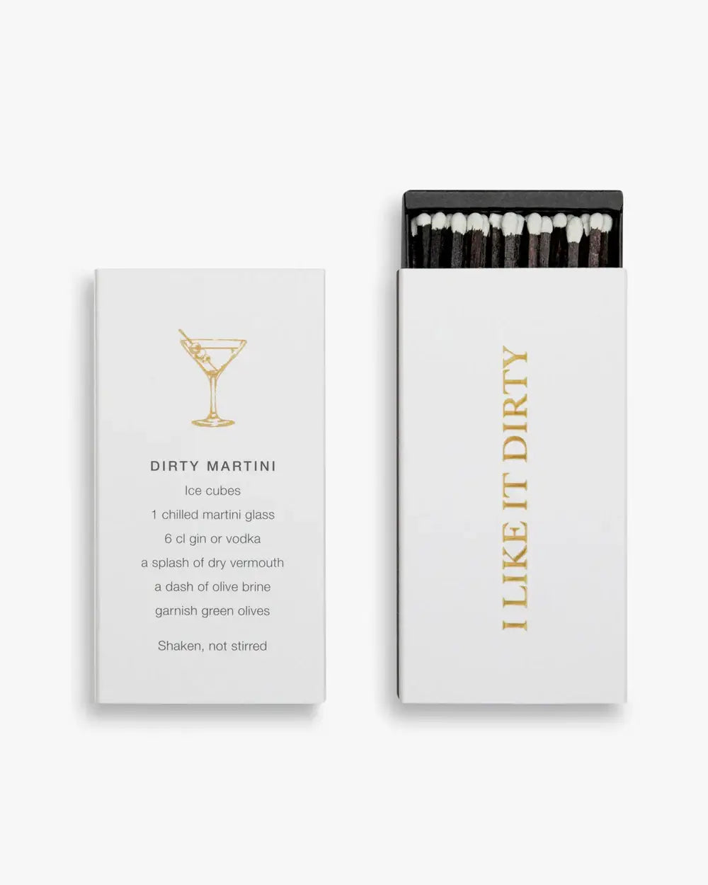 COCKTAIL MATCHES Gift box with set of 4 matchboxes