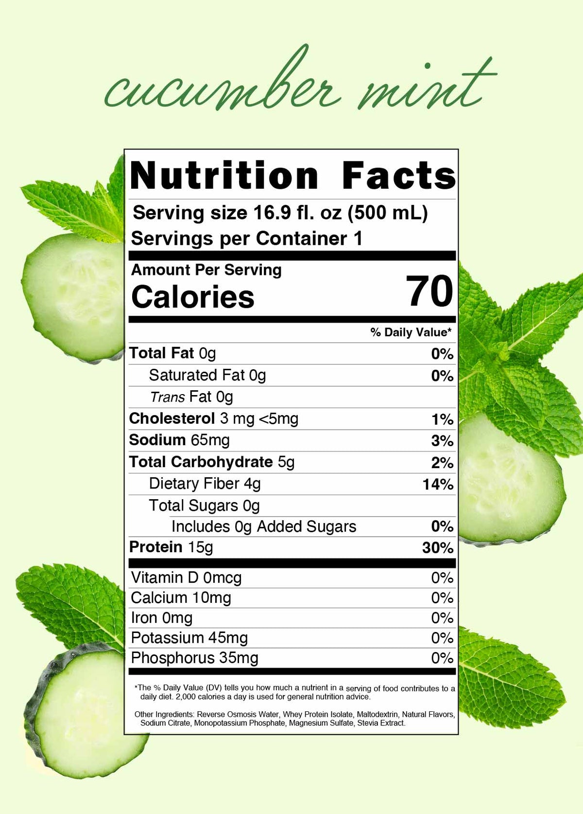 Cucumber Mint Protein Water