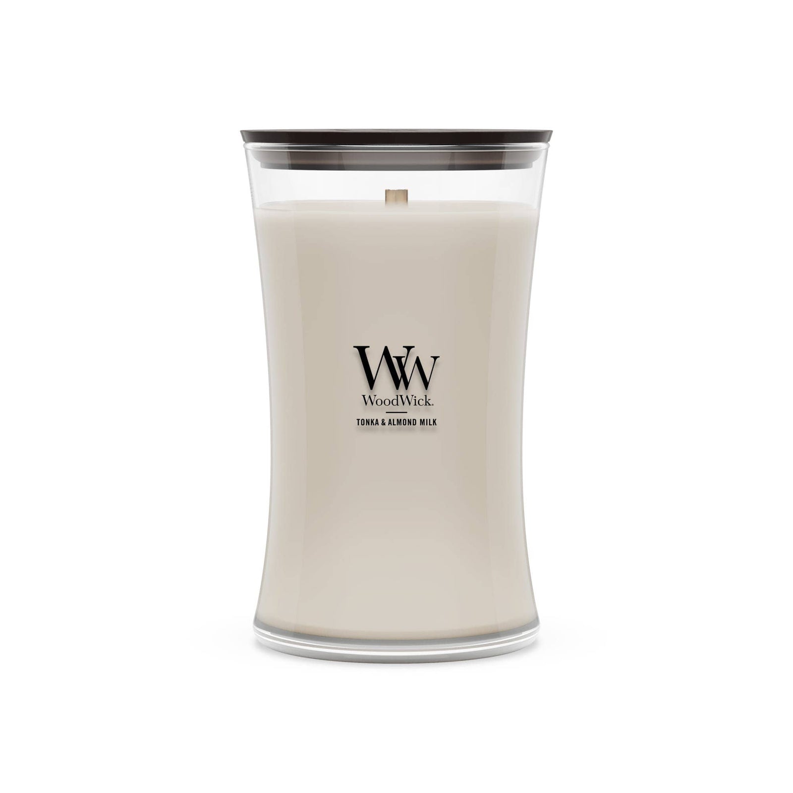 Tonka & Almond Large Hourglass Candle, 21.5 oz