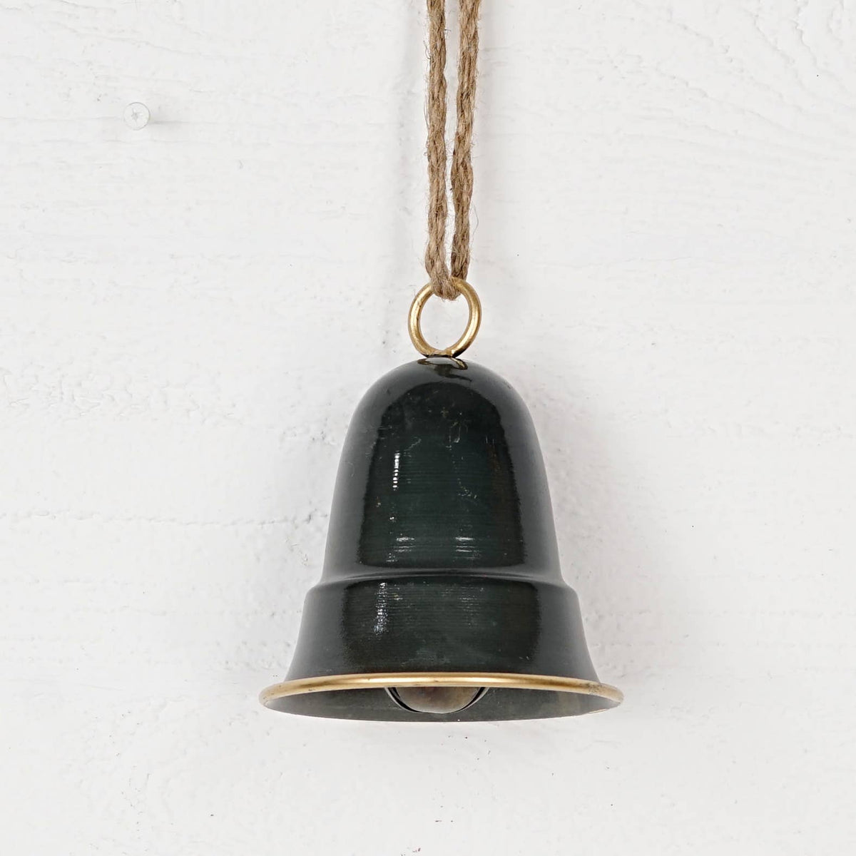 Metallic Bronze gold Liberty Bell w. loop (5.5inH)