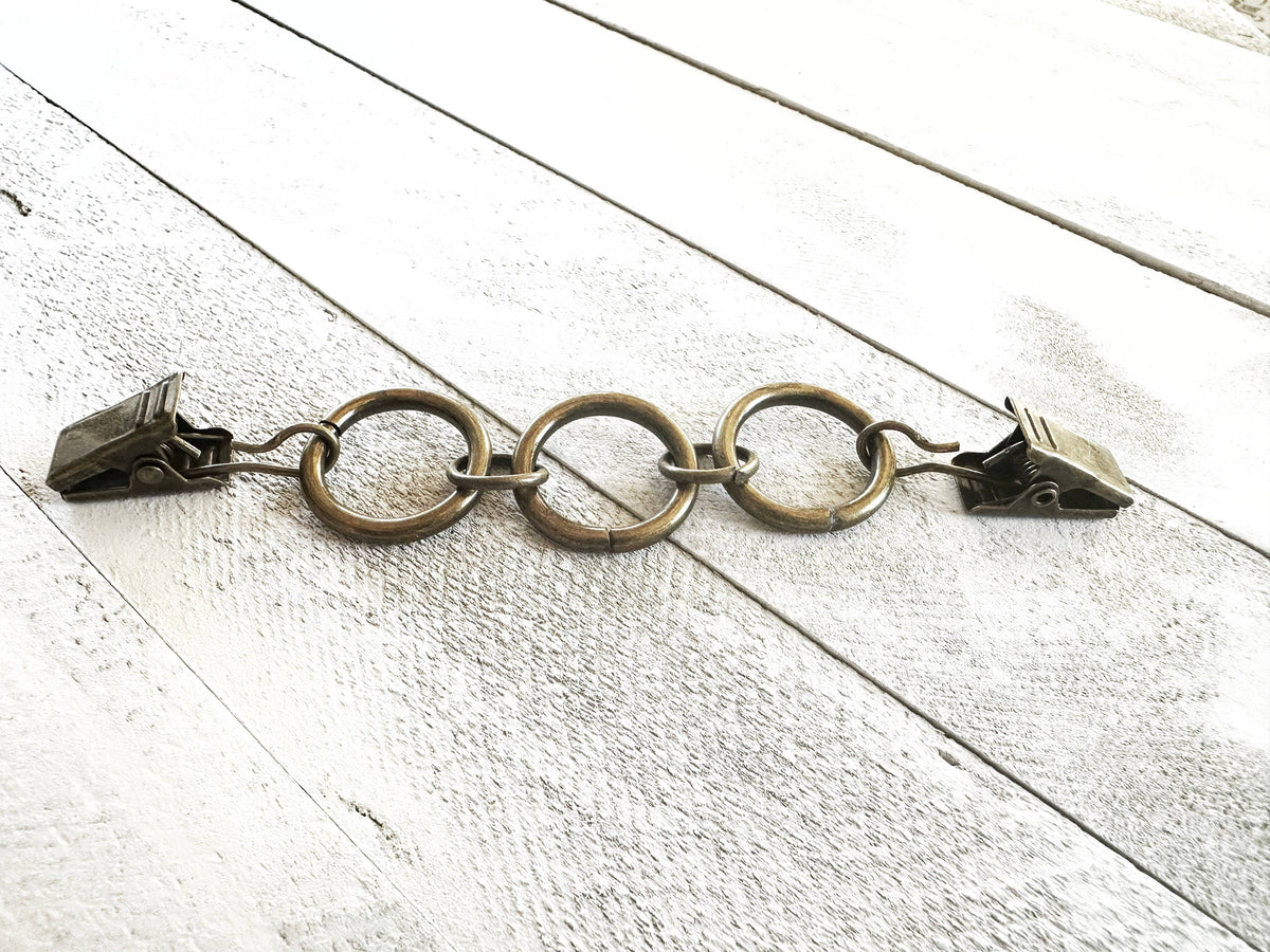 Bronze Ring Cinch Clips for Clothes, Minimalist Belt Option