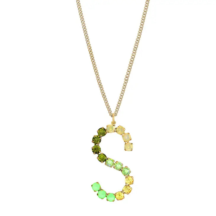 Monogram in Colors Necklace - Choose Your Initial