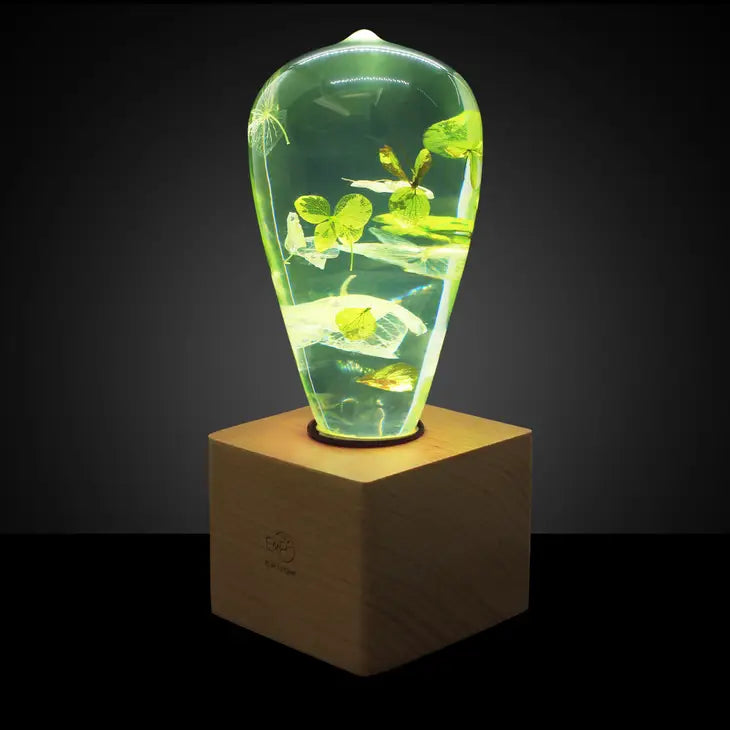 White Hydrangea Lamp - Led Light Bulb