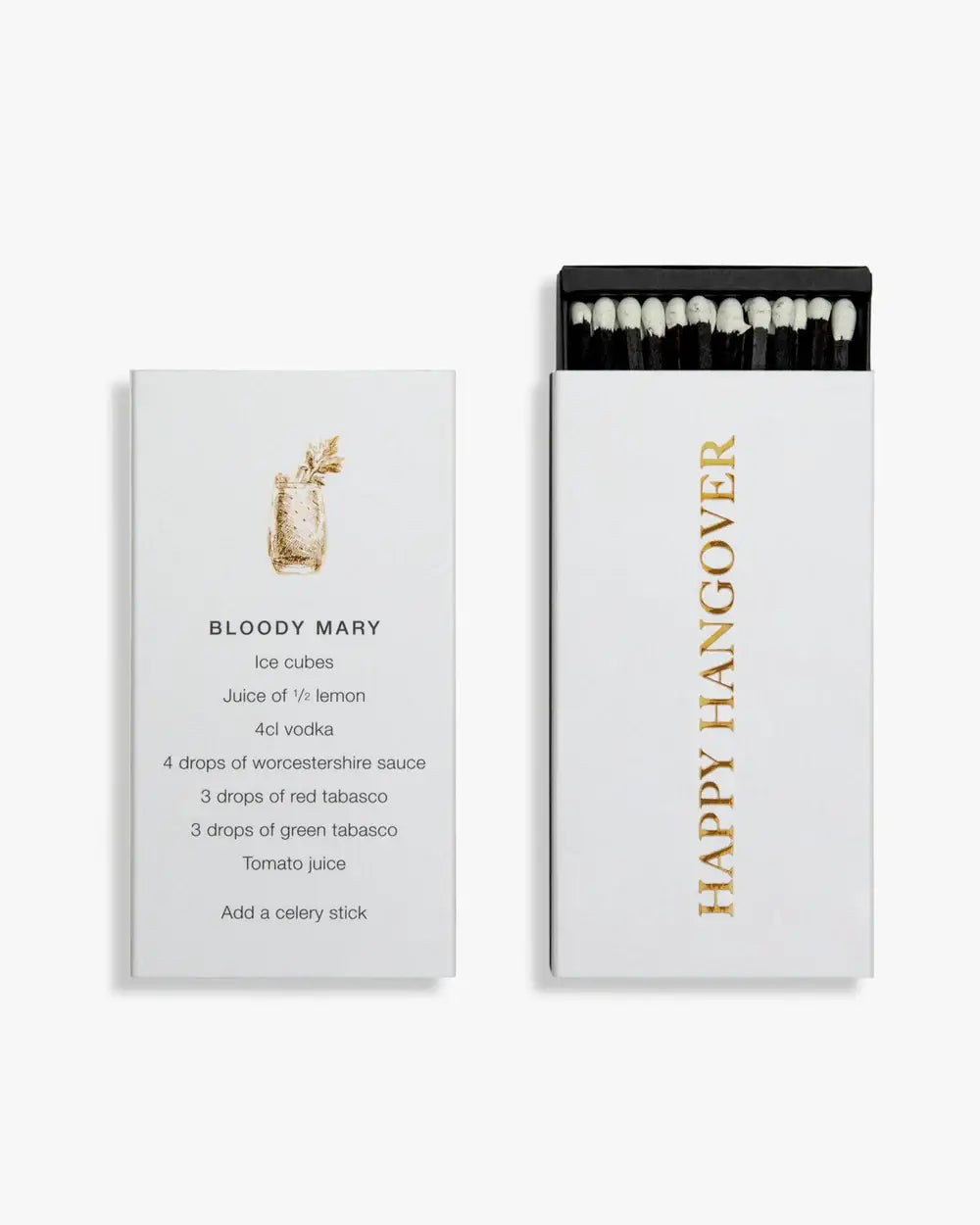 COCKTAIL MATCHES Gift box with set of 4 matchboxes