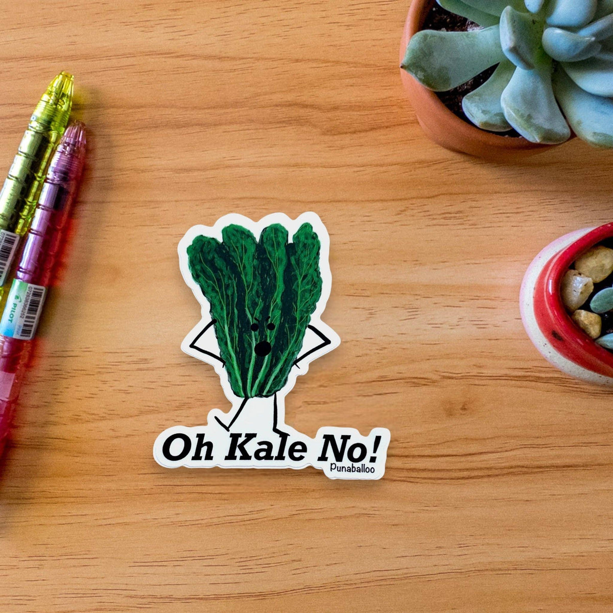 Oh Kale No! 3" Vinyl Kale Pun Sticker