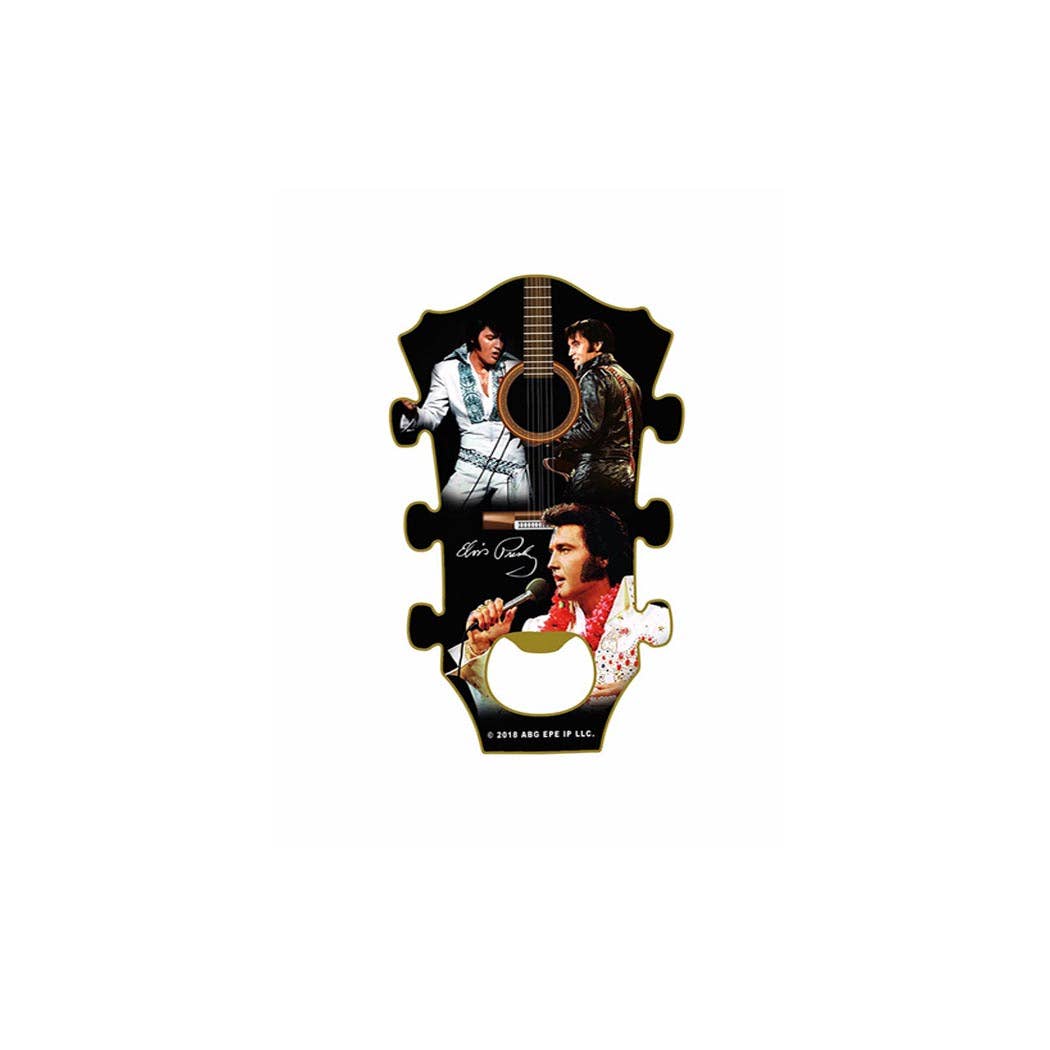 Elvis Bottle Opener Magnet Guitar Neck