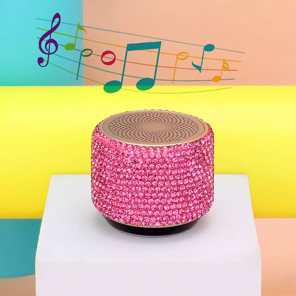 Mini Portable Bling Studded Wireless Speaker
: Ab