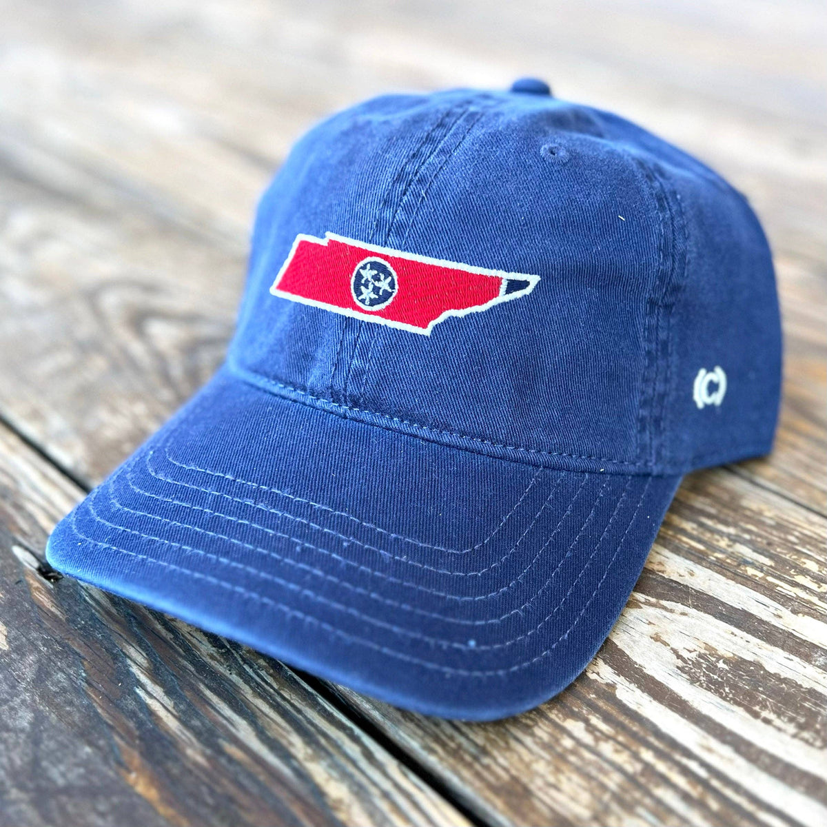 TENNESSEE - STATE FLAG HATS: Grey &amp; White Trucker