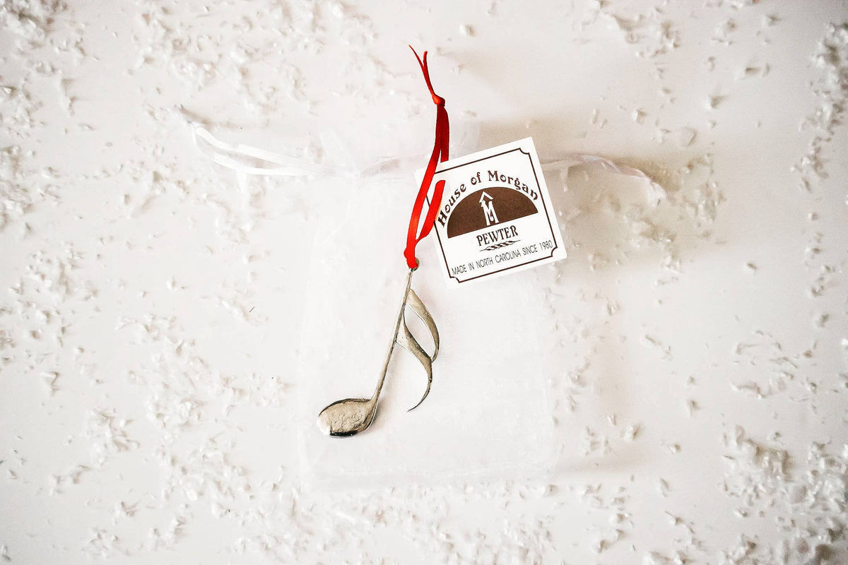Handmade Music Christmas Ornament - Sixteenth Note