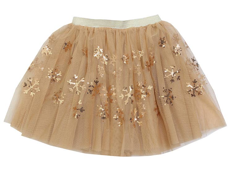 Gold Snowflake Tutu: 1-2 year