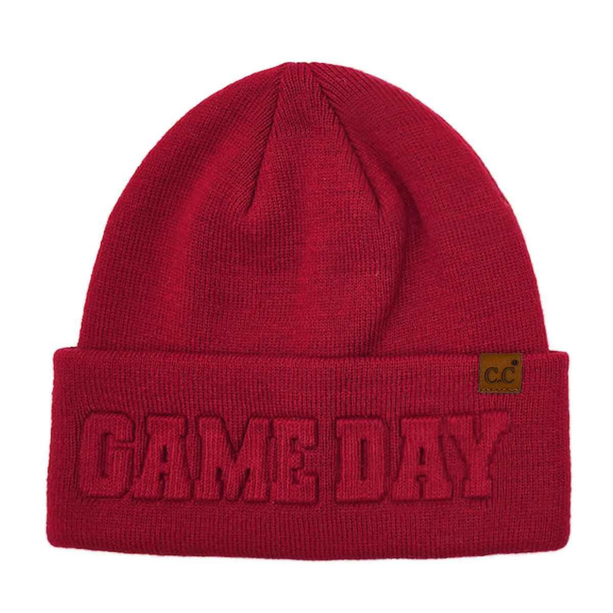 Gameday Embossed Cuff Beanie