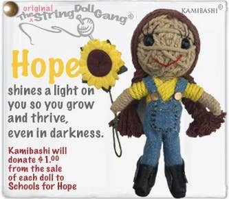 Hope Girl String Doll Keychain