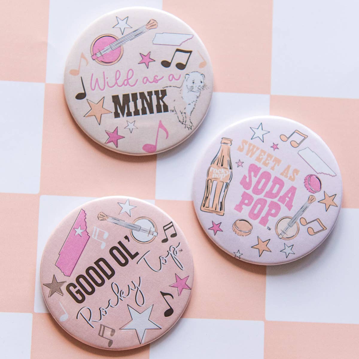 Rocky Top Lyrics Button Collection