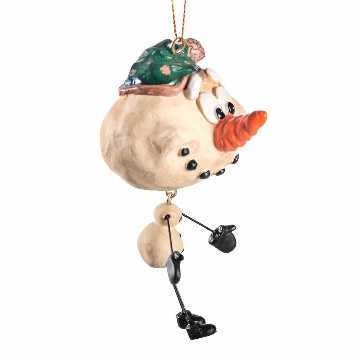 Snowman Christmas Ornament with Hat Bert Anderson