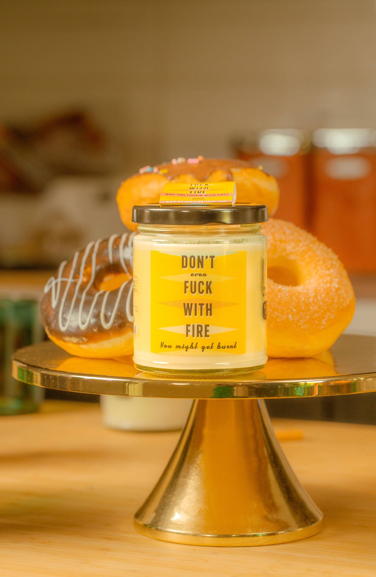 Don't Fuck With Fire Candle and Matchbook | Funny Candle
