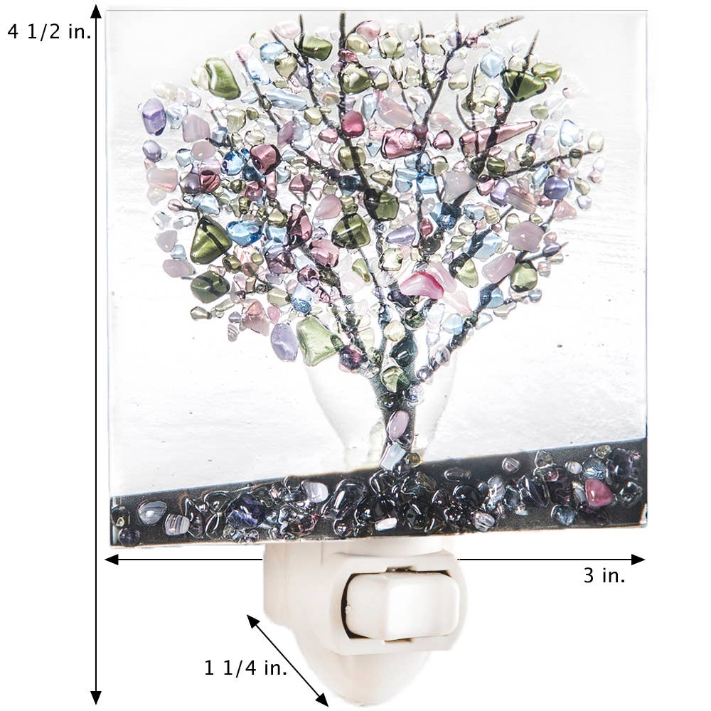 Tree Fused Fall Night Light J Devlin  Purple
