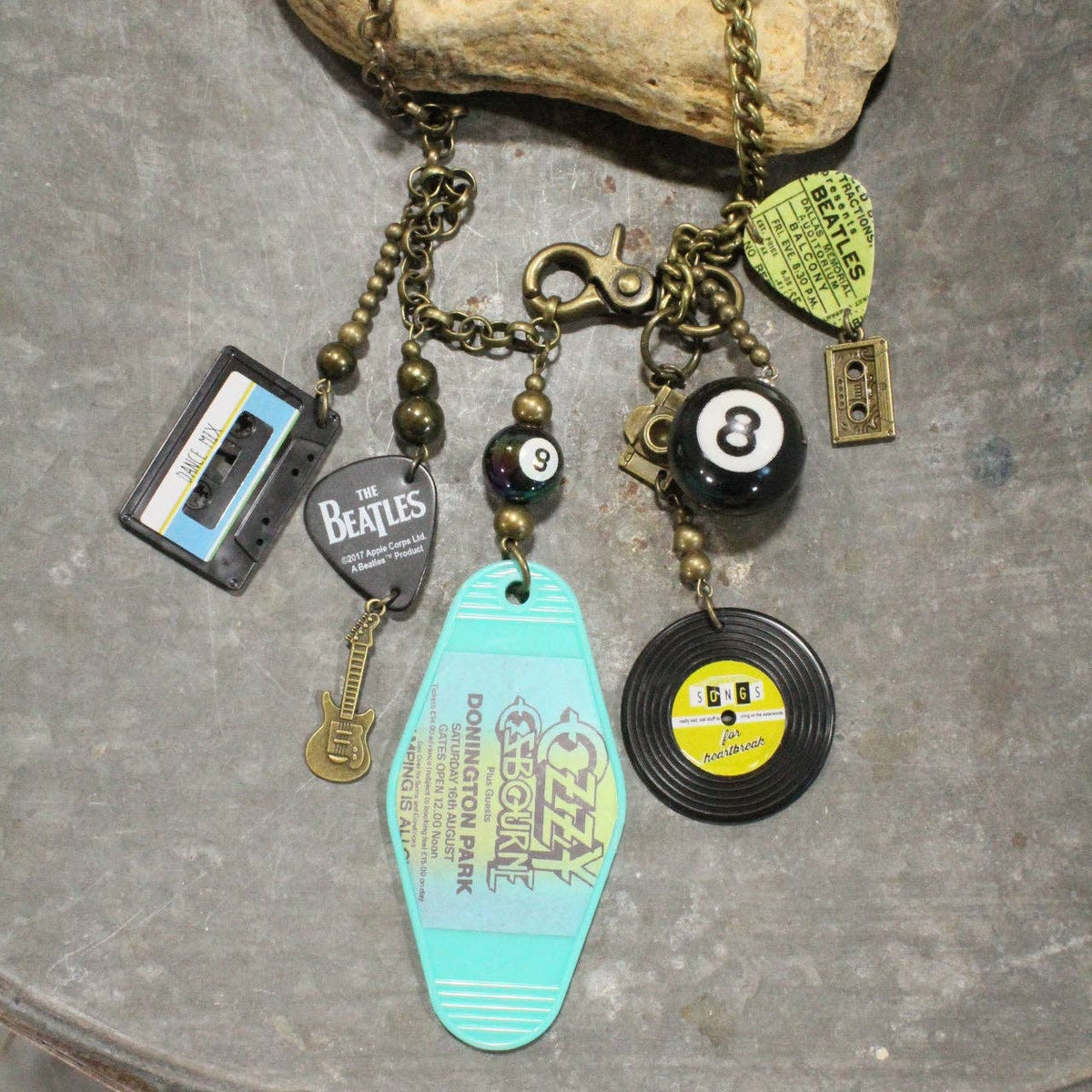 I Love Rock N Roll Charm&#39;d Necklace