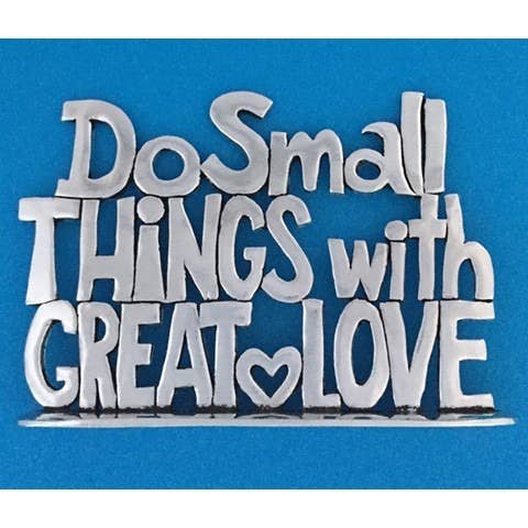 Large Do Small Things Plaque
