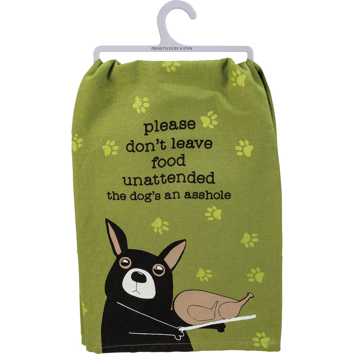 Please Don't Leave Food Unattended Kitchen Towel