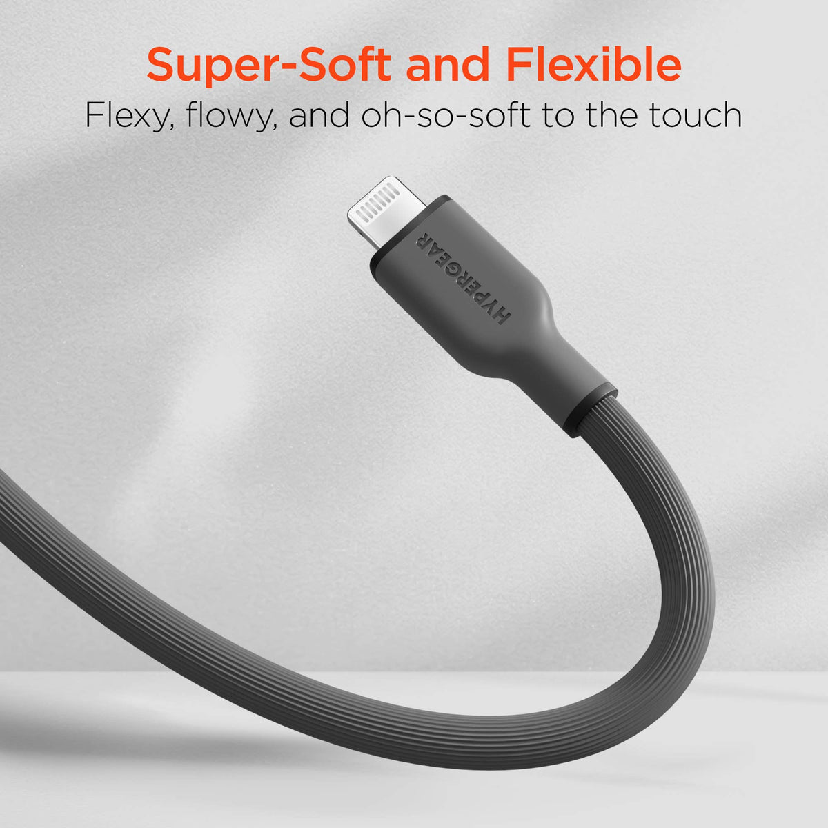FlexiPro USB-C to Lightning Soft-Touch FastCharge Cable 10ft