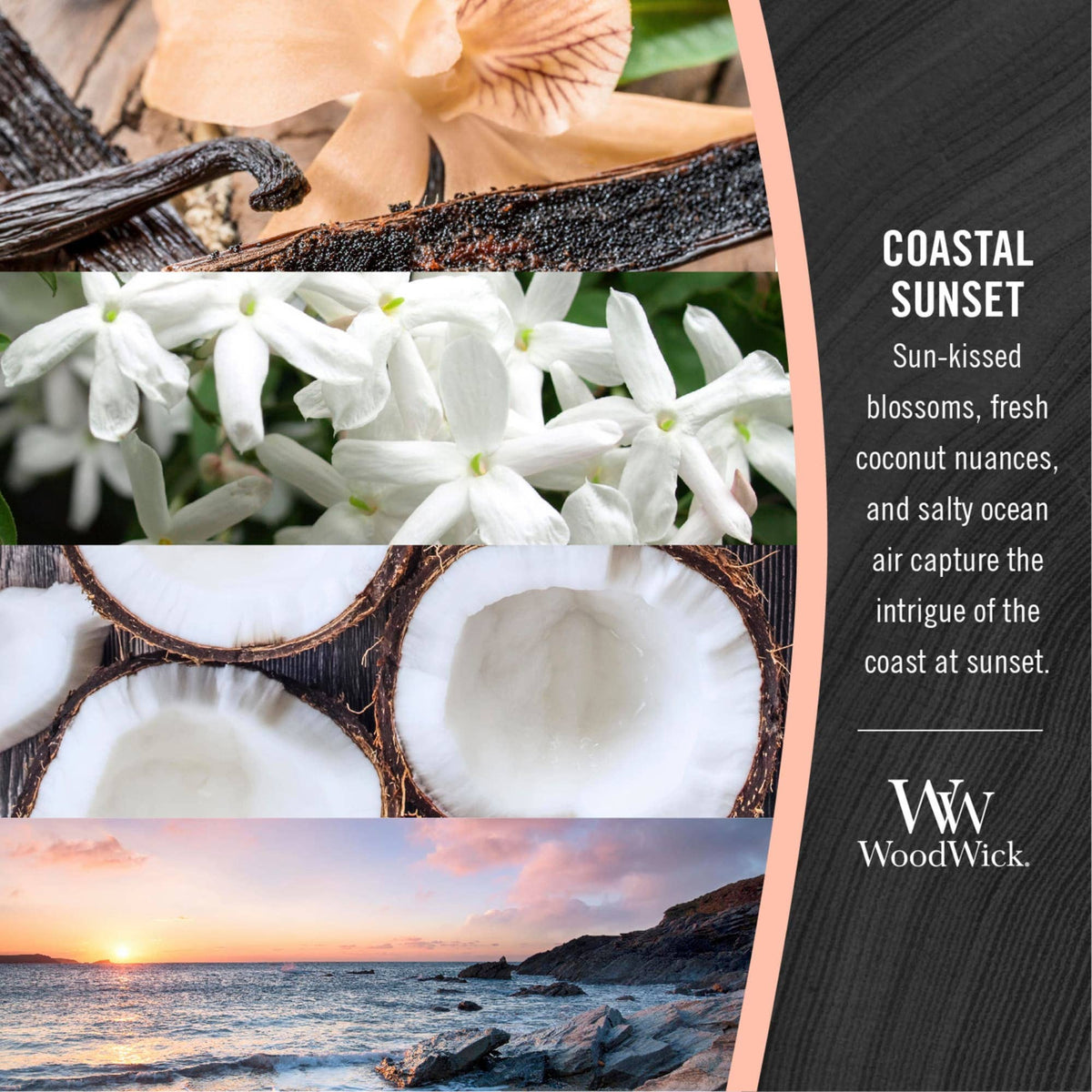 Coastal Sunset Large Hourglass Candle, 21.5 oz