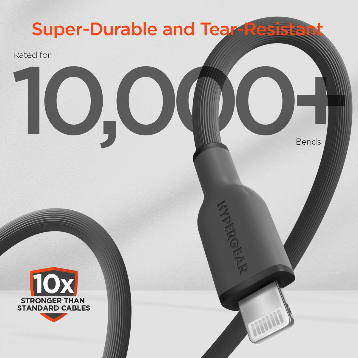 FlexiPro USB-C to Lightning Soft-Touch FastCharge Cable 10ft