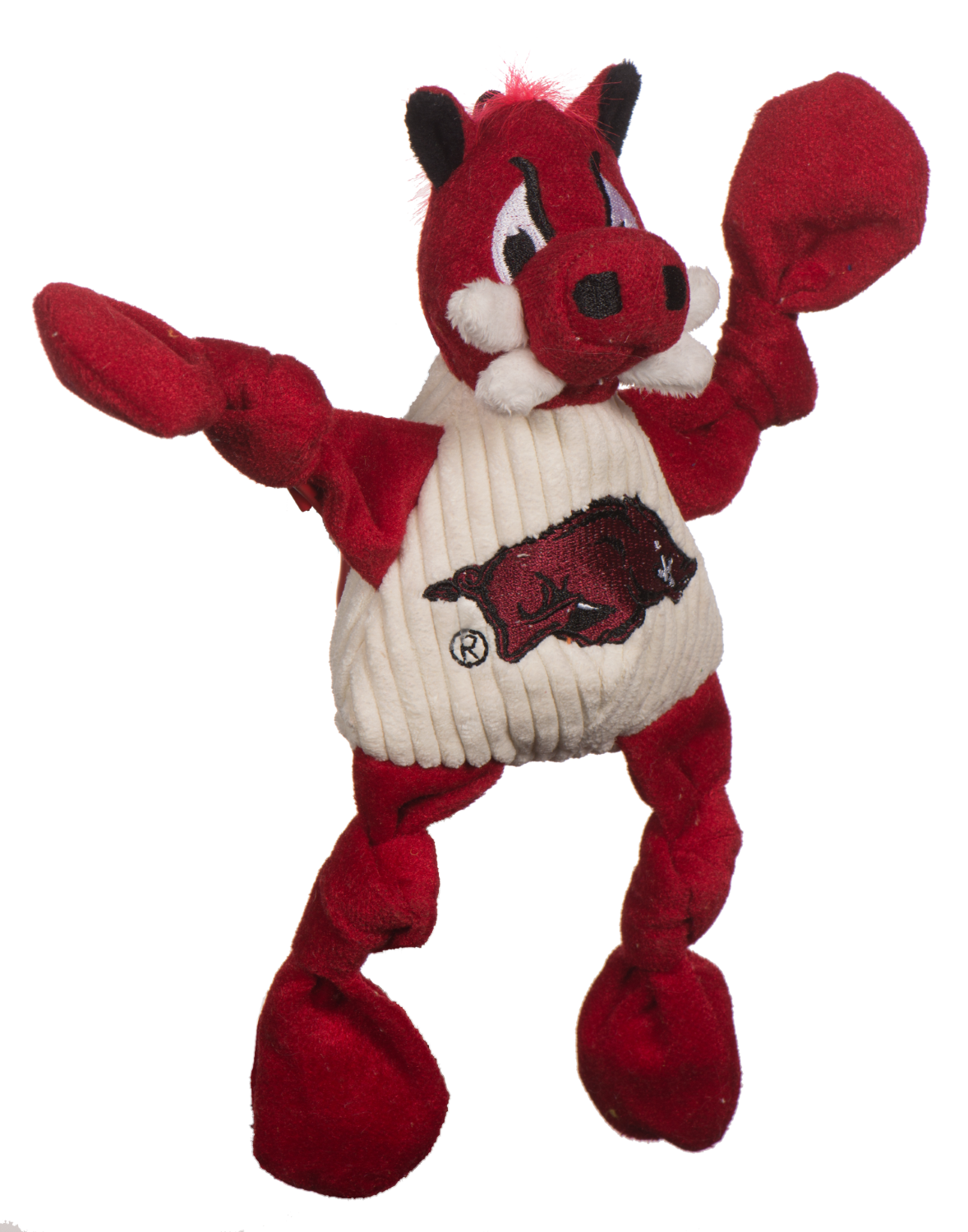 Arkansas (U. of), Tusk the Razorback Knottie® Plush Dog Toy: Small