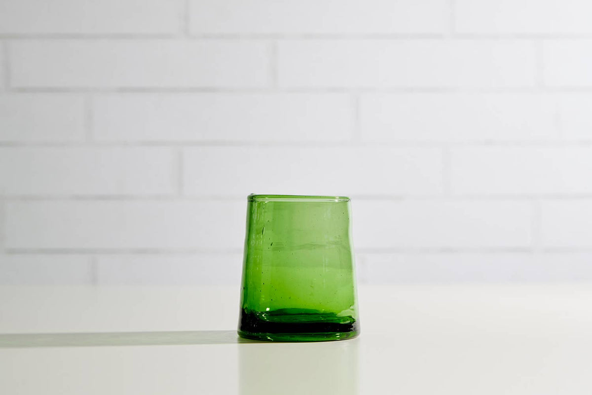 Moroccan Cone Glassware Small - Green