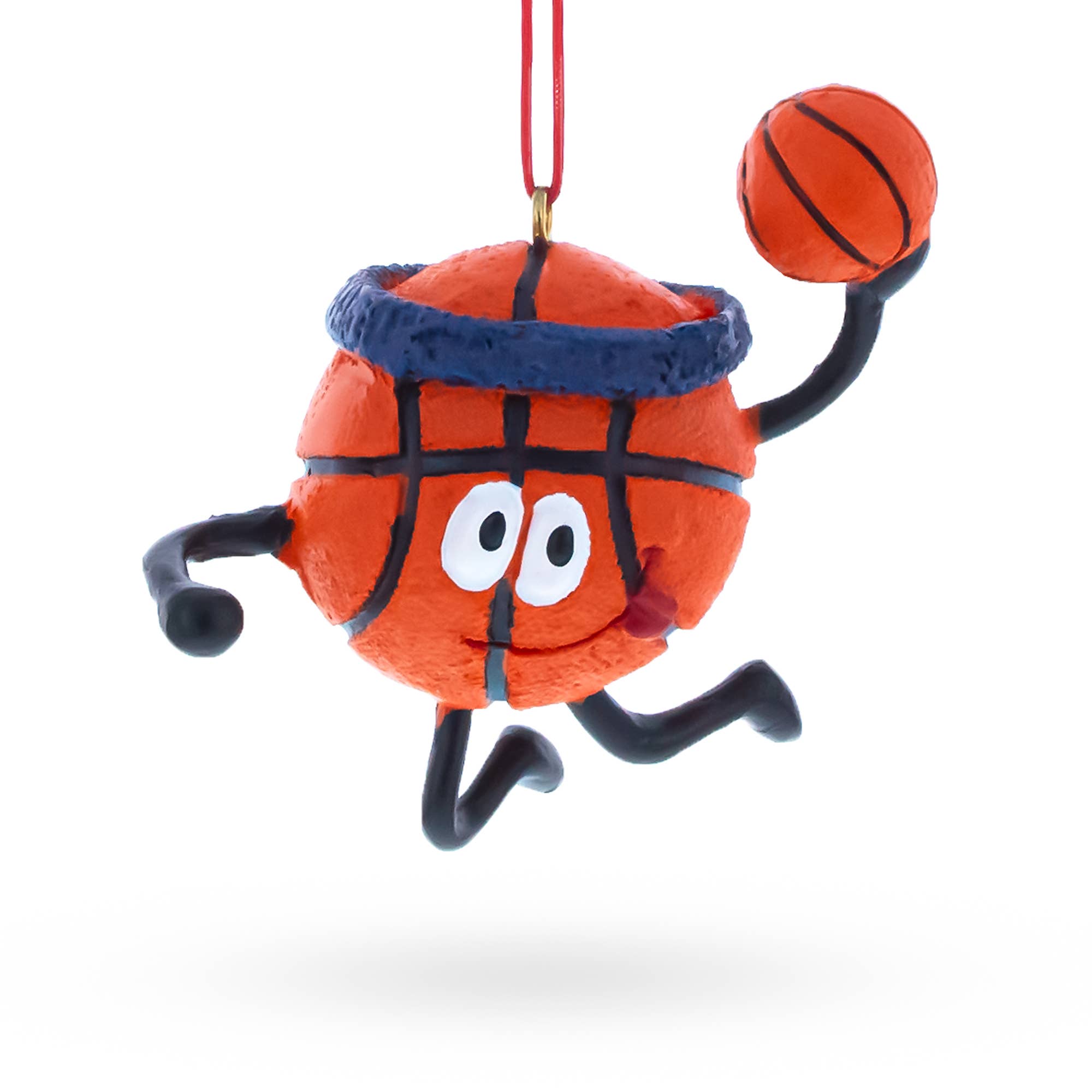 Basketball Character with Headband Resin Ornament