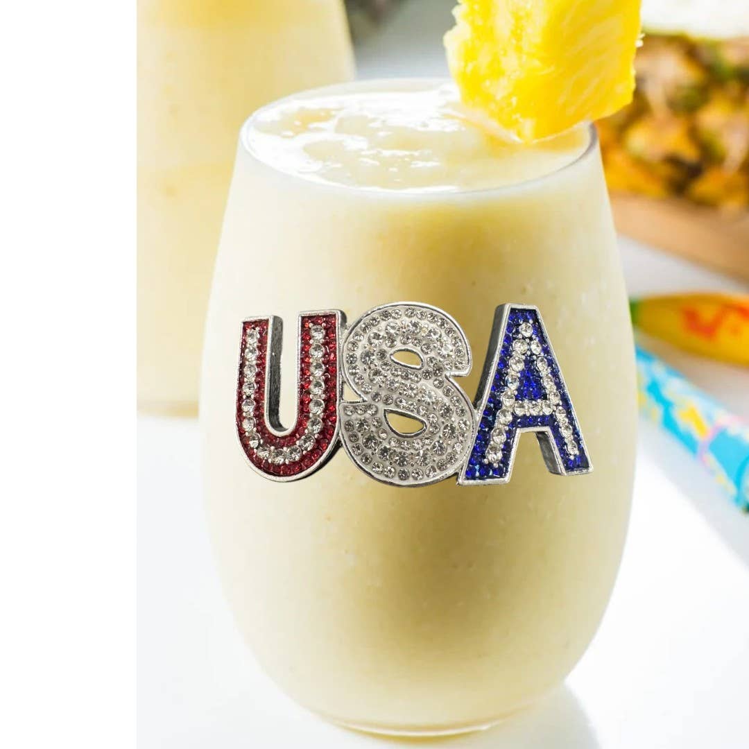 USA Stemless Wine Glass