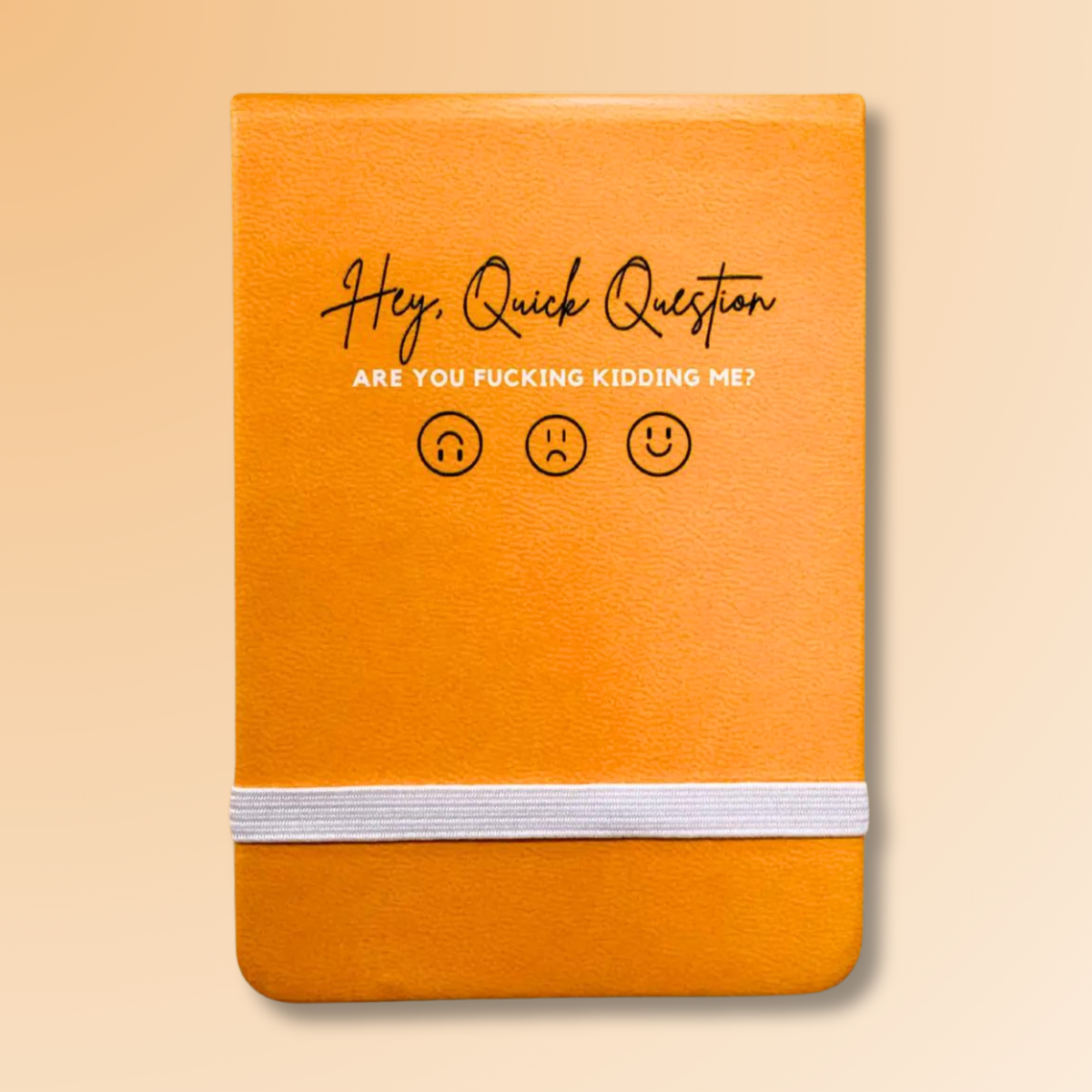 Hey Quick Question - Leatherette Pocket Journal 
