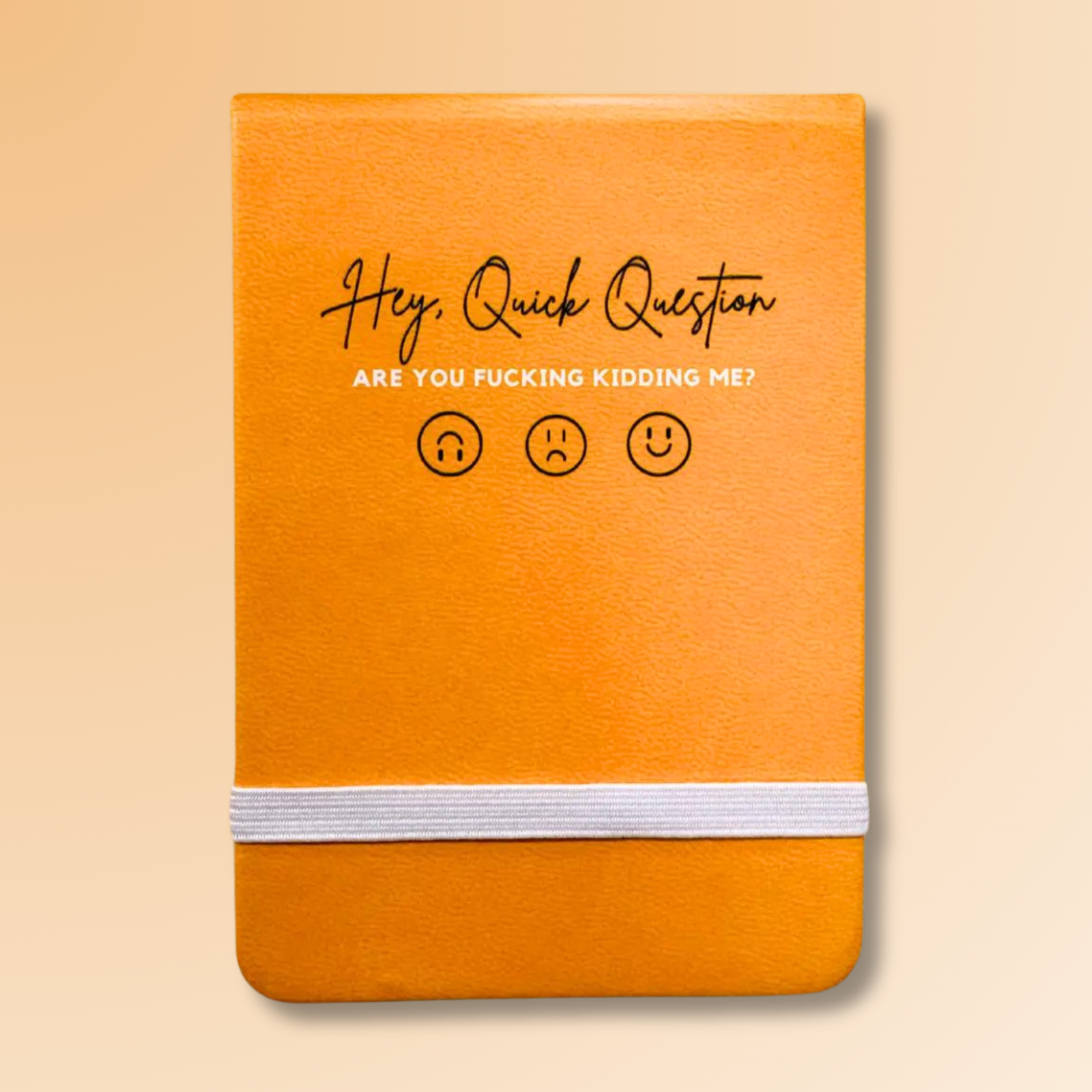Hey Quick Question - Leatherette Pocket Journal 