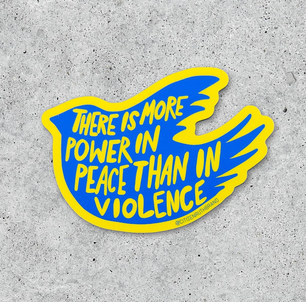 Power In Peace vinyl sticker: Rainbow assortment