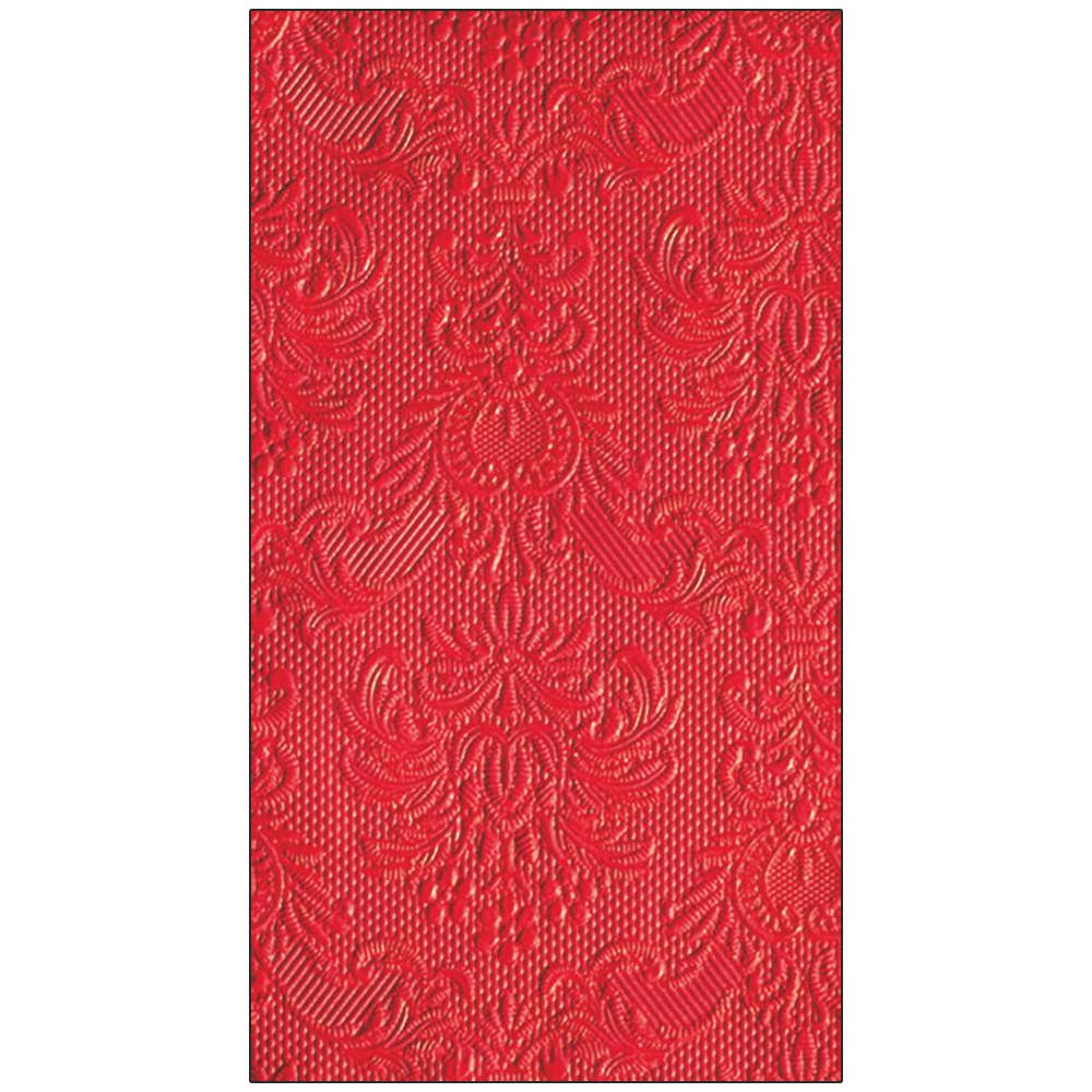 GUEST TOWEL- ELEGANCE, RED BY AMBIENTE