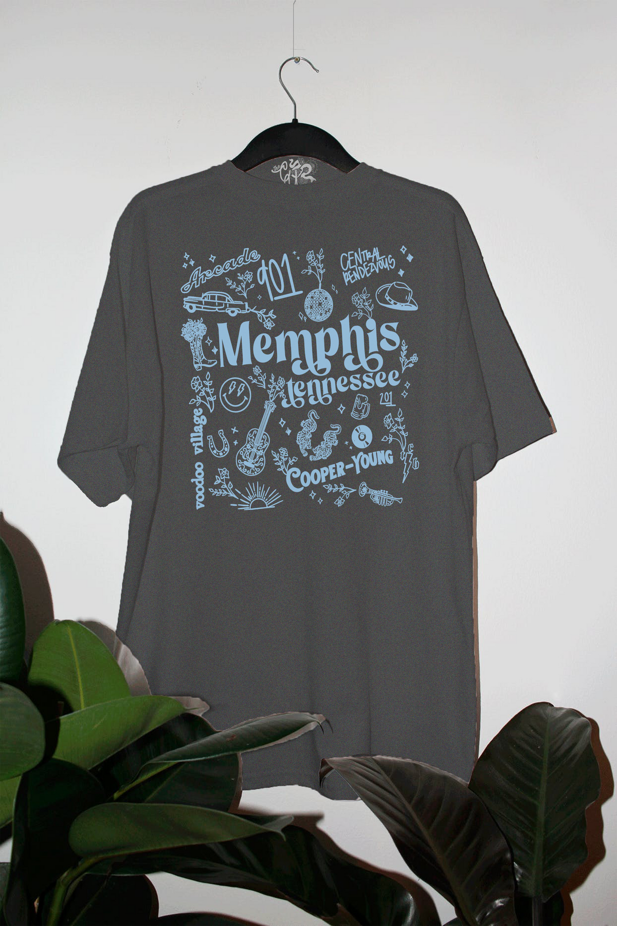 Oversized Memphis Tennessee Graphic T-Shirt: Multiple Colors